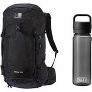 【お買い得セット】Karrimor ランクス28 Black（9000） Sサイズ ＆ YETI ヨンダー750mlウォーターボトルウィズチャグキャップ シーフォーム セット [ザック 28L ＆ プラスチックボトル 750ml]