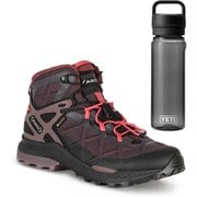 【お買い得セット】アク ロケットミッド DFS GTX DEEP VIOLET/CORAL（566） UK3.5(22.5cm) ＆ YETI ヨンダー750mlウォーターボトルウィズチャグキャップ シーフォーム セット [レディース ハイキングシューズ ＆ プラスチックボトル 750ml]