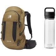 【お買い得セット】Karrimor ランクス25 Coyote（0520） ＆ YETI ヨンダー750mlウォーターボトルウィズチャグキャップ クリア セット [ザック 25L ＆ プラスチックボトル 750ml]