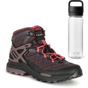 【お買い得セット】アク ロケットミッド DFS GTX DEEP VIOLET/CORAL（566） UK4.5(23.5cm) ＆ YETI ヨンダー750mlウォーターボトルウィズチャグキャップ クリア セット [レディース ハイキングシューズ ＆ プラスチックボトル 750ml]