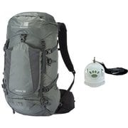 【お買い得セット】Karrimor ランクス28 Charcoal（1200） Mサイズ ＆ 東京ベル 森の鈴 Pico カバー付き クリアー/グリーン セット [ザック 28L ＆ 熊鈴 熊よけ鈴]