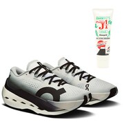 【お買い得セット】クラウドブームマックス White/Black US6（23cm） ＆ プロテクトJ1 45ml セット [レディース ランニングシューズ ＆ スキンケア用品 スポーツ向け皮膚保護クリーム]