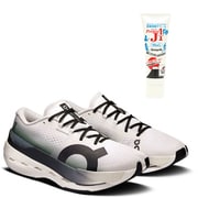 【お買い得セット】オン クラウドブームマックス White/Black US12（30cm） ＆ アースブルー プロテクトJ1 90ml セット [メンズ ランニングシューズ ＆ スキンケア用品]