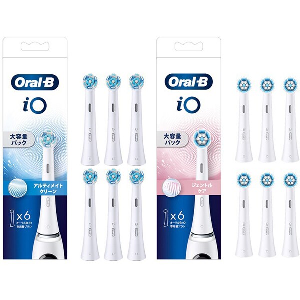 【まとめ買い割引】ブラウン 大容量替えブラシ同時購入セット [IORBCW-6EL ＋ IORBSW-6EL]