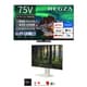大画面テレビお買い得セット [レグザ 75V型 4K液晶テレビ ファインMiniLED＋量子ドット 倍速対応 レグザインテリジェンス/タイムシフトマシン対応 75Z970R ＋ イコールズ 壁寄せテレビスタンド WALL V4 フロアタイプ サテンホワイト WLTVJ5111]