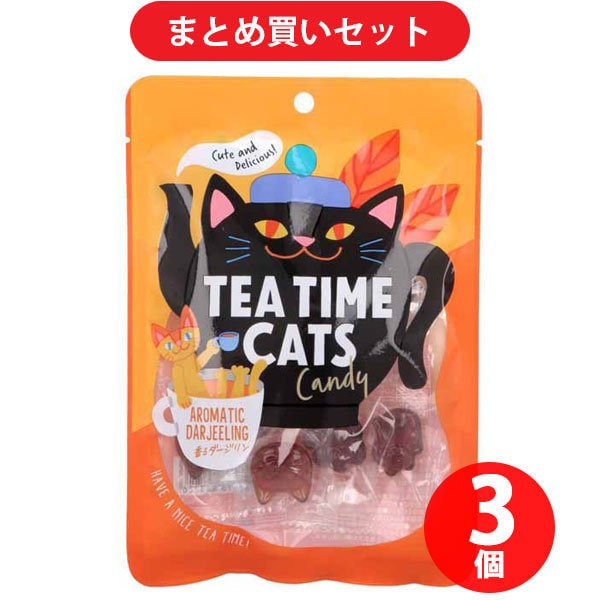 【まとめ買い割引】野州たかむら ティータイムキャッツ ダージリン 50g ×3個セット
