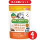 【まとめ買い割引】ミャウミャウ MiawMiaw MiawMiawカリカリ小粒 1.08kg シニア猫用 かつお味 [猫用 ドライフード 1.08kg 総合栄養食] ×4個セット