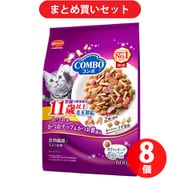 【まとめ買い割引】日本ペットフード コンボ コンボ キャット 毛玉対応11歳以上 かつお味・かつおチップ・かつおぶし添え [猫用 ドライフード 600g（120g×5袋） 11歳～ 総合栄養食] ×8個セット