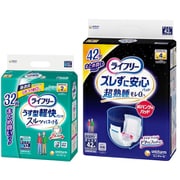 「ライフリー うす型軽快パンツ M 32枚 大人用おむつ パンツタイプ」+「ライフリー ズレずに安心 紙パンツ専用尿とりパッド 夜用 4回吸収 42枚 中度パッド」セット