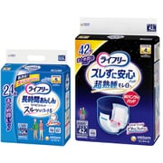 「ライフリー リハビリパンツ M 24枚 大人用おむつ パンツタイプ 長時間あんしん」+「ライフリー ズレずに安心 紙パンツ専用尿とりパッド 夜用 4回吸収 42枚 中度パッド」セット
