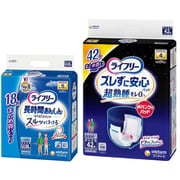 「ライフリー リハビリパンツ LL 18枚 大人用おむつ パンツタイプ 長時間あんしん」＋「ライフリー ズレずに安心 紙パンツ専用尿とりパッド 夜用 4回吸収 42枚 中度パッド」セット