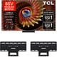 【大型テレビ×壁掛け金具 お買い得セット】TCL「85V型 MiniLED＋量子ドット 4K液晶テレビ 85C8K」 ＋ 「スリムフィット 壁掛け金具 WM54A-115」