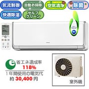 除菌・脱臭・お掃除エアコン(14畳・200V対応) RAS-S40X2-W(ピュアホワイト) ミストで清潔 ステンレス・クリーン白くまくん