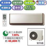 除菌・給気・お掃除エアコン(16畳) RAS-X50X2-N(シャンパンゴールド) ミストでうるおい ステンレス・クリーン 白くまくん