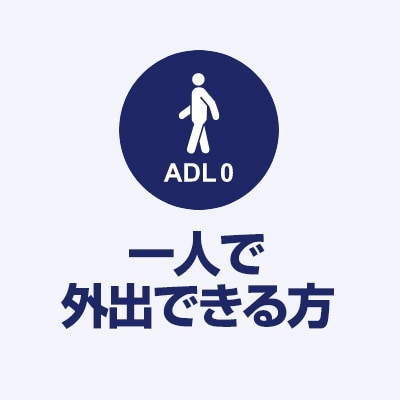 ADL0 一人で外出できる方に