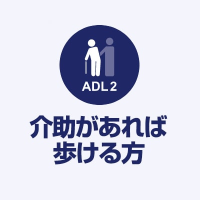 ADL2 介助があれば歩ける方に
