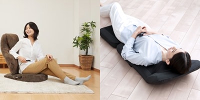 寝ながら使える寝かせて使える座椅子タイプもおすすめ