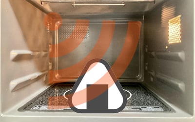 レンジ庫内の遠赤外線イメージ