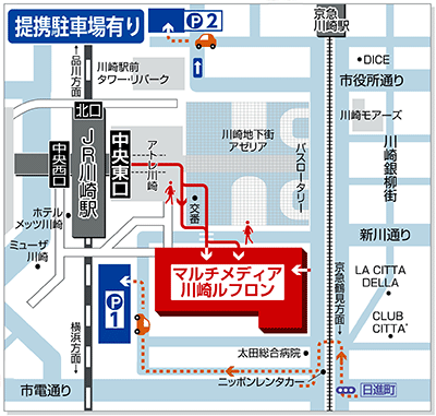 ヨドバシ Com マルチメディア川崎ルフロン 地図 駐車場情報