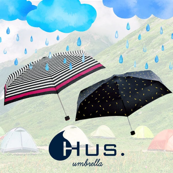 街でも山でも軽量・コンパクトな「HUS.」の折り畳み傘が大活躍！