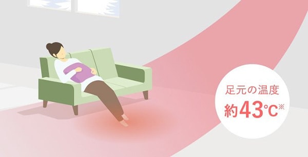 厳しい寒さでも、足元からぽかぽかに