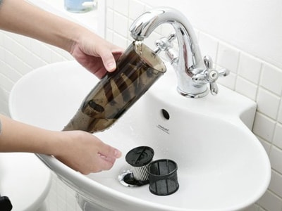 フィルター、カップの水洗い可能