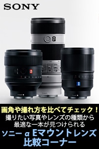ソニー αEマウントレンズ比較コーナー