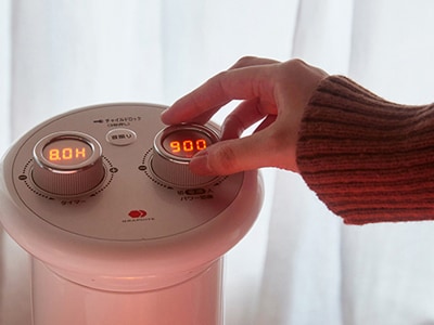 出力Wを切換えできると、電気代を抑えることができます