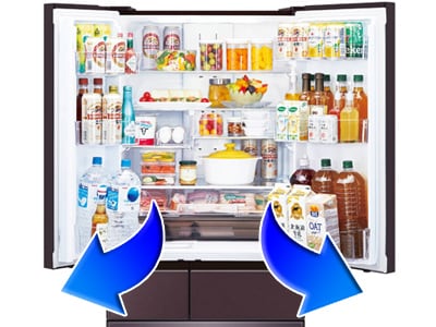 真ん中が開くフレンチドア