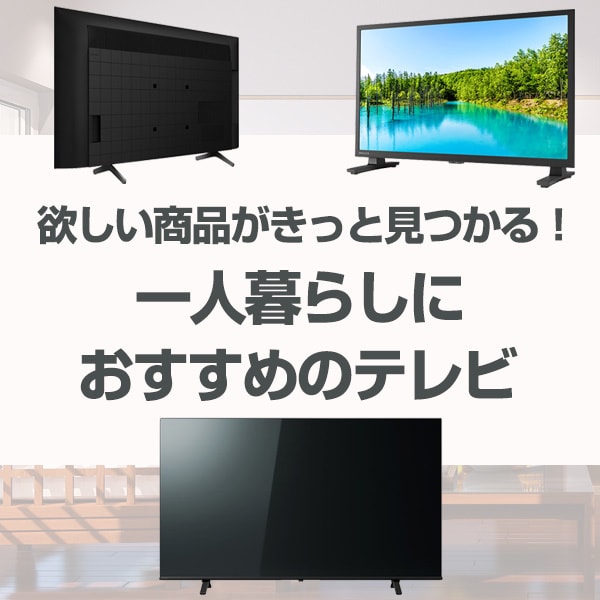 一人暮らしにおすすめのテレビ特集