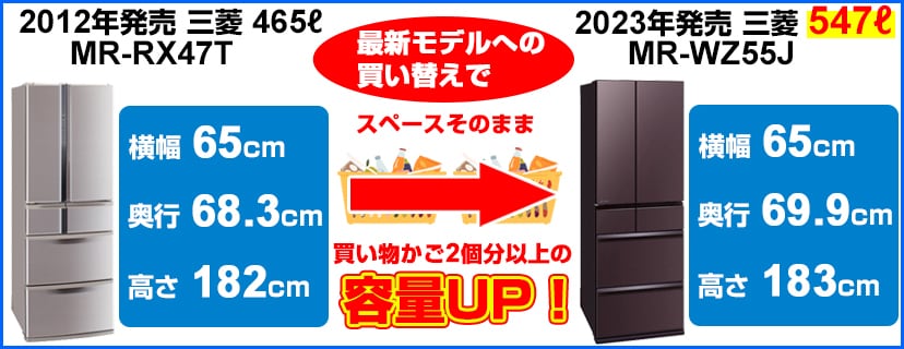 最新モデルへの買い替えで容量UP!