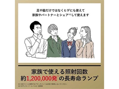 カートリッジの照射上限が多ければ、家族やパートナーとシェアしても長く使える