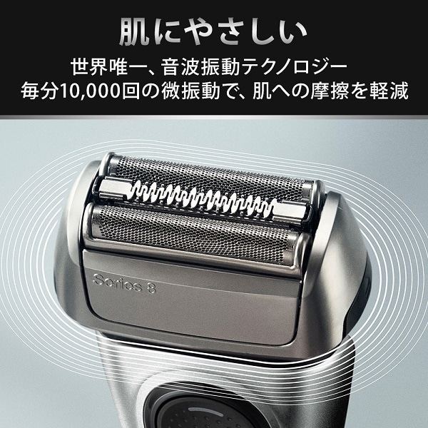 ブラウン 電気シェーバー 人間工学に基づいたデザイン
