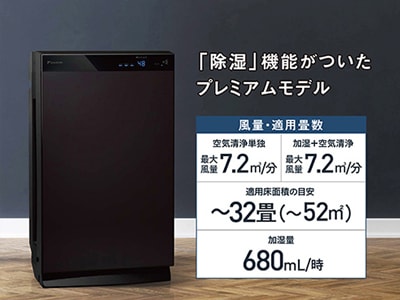 除湿機能付き空気清浄機