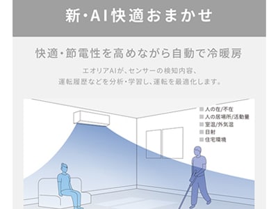 風が直接当たりにくい「天井気流」