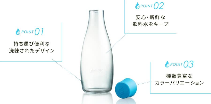 デンマーク発の環境に優しい ECOボトルretap