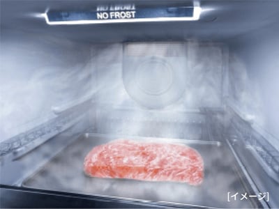 肉や魚、生鮮食品の冷凍時に便利な急冷機能
