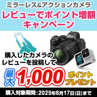 レビューでポイント増額キャンペーン