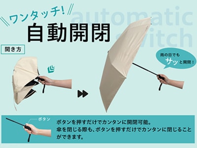 ワンタッチ自動開閉傘