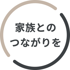 家族とのつながりを