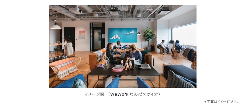 [コミュニティ型ワークスペース「WeWork LINKS UMEDA」]