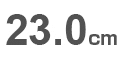 23.0cm